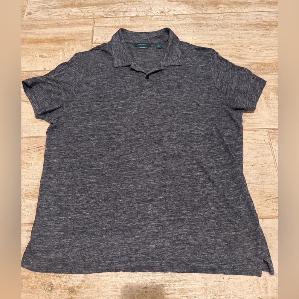 Men’s Perry Ellis Gray Polo Shirt Classic Style Size M